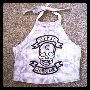 Gypsy warrior tie dye crop top